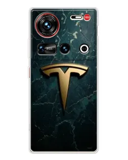 Чехол для ZTE Nubia Z70 Ultra с картинкой «Мраморная Tesla Gold» Чехол для ZTE Nubia Z70 Ultra с картинкой «Мраморная Tesla Gold»