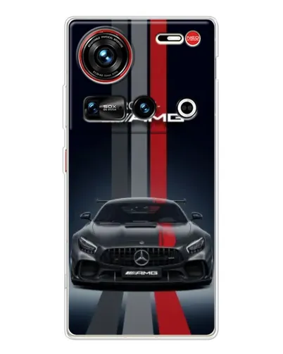 Чехол для ZTE Nubia Z70 Ultra с картинкой «Mercedes — белый карбон»