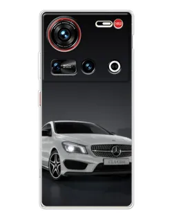 Чехол для ZTE Nubia Z70 Ultra с картинкой «Mercedes AMG GT Silver»
