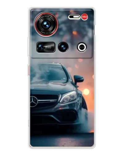 Чехол для ZTE Nubia Z70 Ultra с картинкой «Mercedes — ночной город»