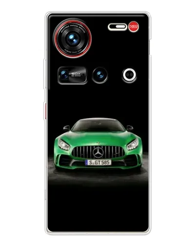 Чехол для ZTE Nubia Z70 Ultra с картинкой «Mercedes — неоновый лого»