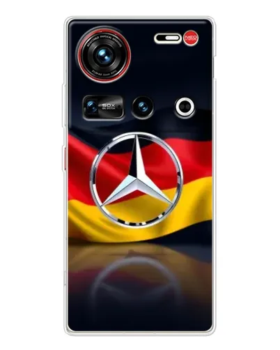 Чехол для ZTE Nubia Z70 Ultra с картинкой «Mercedes — флаг Германии»