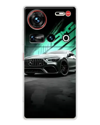 Чехол для ZTE Nubia Z70 Ultra с картинкой «Темный Mercedes AMG»