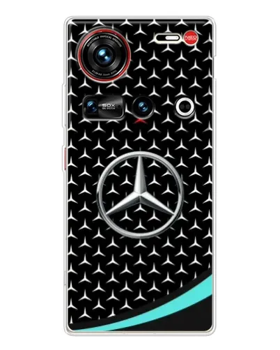 Чехол для ZTE Nubia Z70 Ultra с картинкой «Mercedes — бирюзовый акцент»