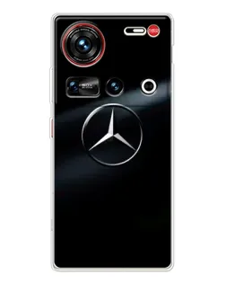 Чехол для ZTE Nubia Z70 Ultra с картинкой «Mercedes на металле»