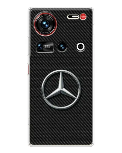 Чохол для ZTE Nubia Z70 Ultra з картинкою «Карбоновий Mercedes стиль» Чохол для ZTE Nubia Z70 Ultra з картинкою «Карбоновий Mercedes стиль»