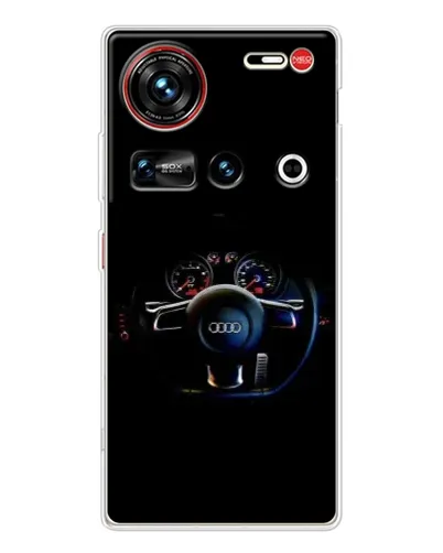 Чехол для ZTE Nubia Z70 Ultra с картинкой «Салон Audi — руль»