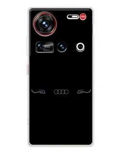 Чехол для ZTE Nubia Z70 Ultra с картинкой «Audi — световой подпись»