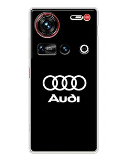 Чехол для ZTE Nubia Z70 Ultra с картинкой «Классическое лого Audi»