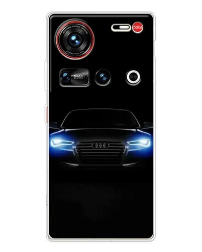Чехол для ZTE Nubia Z70 Ultra с картинкой «Audi в неоне»