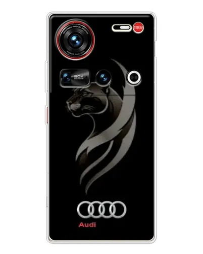 Чехол для ZTE Nubia Z70 Ultra с картинкой «Графика — пантера и Audi»