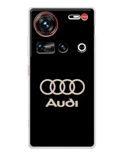 Чехол для ZTE Nubia Z70 Ultra с картинкой «Audi — золотой логотип»