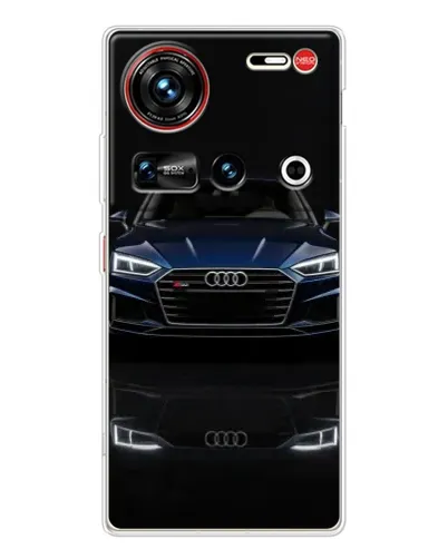 Чехол для ZTE Nubia Z70 Ultra с картинкой «Audi — ночное отражение»