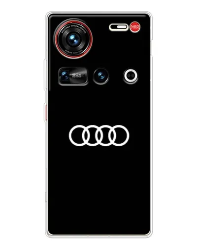 Чехол для ZTE Nubia Z70 Ultra с картинкой «Audi White Logo»