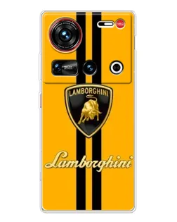 Чехол для ZTE Nubia Z70 Ultra с картинкой «Lamborghini Stripe желтый» Чехол для ZTE Nubia Z70 Ultra с картинкой «Lamborghini Stripe желтый»