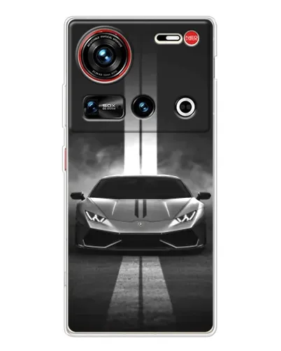 Чехол для ZTE Nubia Z70 Ultra с картинкой «Lamborghini симметрия дорог»