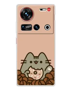 Чехол для ZTE Nubia Z70 Ultra с картинкой «Кофейный Пушин»