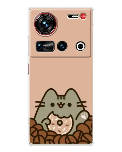 Чехол для ZTE Nubia Z70 Ultra с картинкой «Кофейный Пушин»