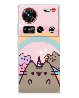 Чехол для ZTE Nubia Z70 Ultra с картинкой «Единорог Pusheen»