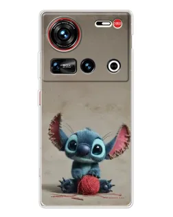 Чехол для ZTE Nubia Z70 Ultra с картинкой «Стич на коричневом фоне» Чехол для ZTE Nubia Z70 Ultra с картинкой «Стич на коричневом фоне»