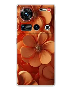 Чехол для ZTE Nubia Z70 Ultra с картинкой «Оранжевый макро цветок» Чехол для ZTE Nubia Z70 Ultra с картинкой «Оранжевый макро цветок»