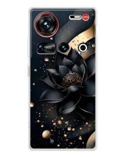 Чехол для ZTE Nubia Z70 Ultra с картинкой «Черный лотос» Чехол для ZTE Nubia Z70 Ultra с картинкой «Черный лотос»