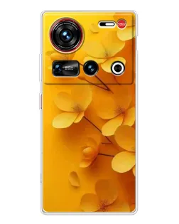 Чехол для ZTE Nubia Z70 Ultra с картинкой «Золотые лепестки» Чехол для ZTE Nubia Z70 Ultra с картинкой «Золотые лепестки»