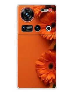 Чехол для ZTE Nubia Z70 Ultra с картинкой «Оранжевые герберы» Чехол для ZTE Nubia Z70 Ultra с картинкой «Оранжевые герберы»