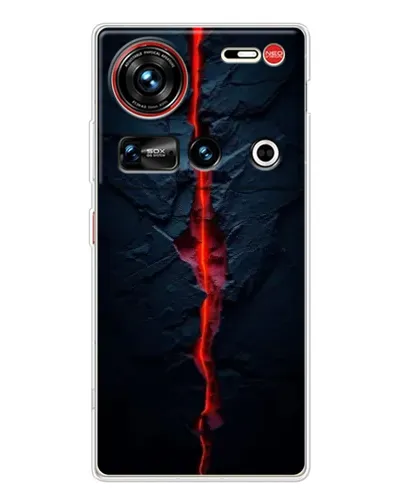 Чехол для ZTE Nubia Z70 Ultra с картинкой «Kрасная лавовая трещина» Чехол для ZTE Nubia Z70 Ultra с картинкой «Kрасная лавовая трещина»