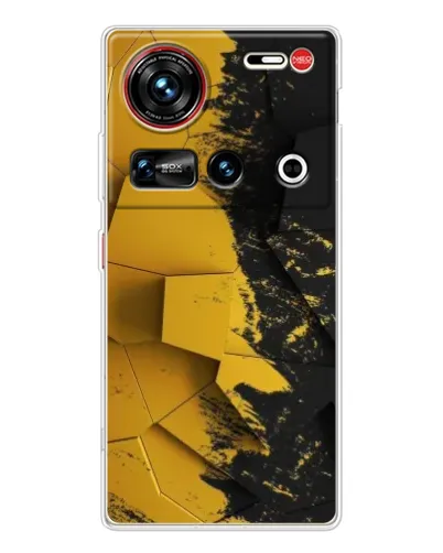 Чехол для ZTE Nubia Z70 Ultra с картинкой «Золотые осколки геометрии» Чехол для ZTE Nubia Z70 Ultra с картинкой «Золотые осколки геометрии»