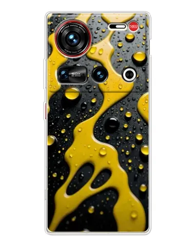 Чехол для ZTE Nubia Z70 Ultra с картинкой «Жидкое желтое золото» Чехол для ZTE Nubia Z70 Ultra с картинкой «Жидкое желтое золото»