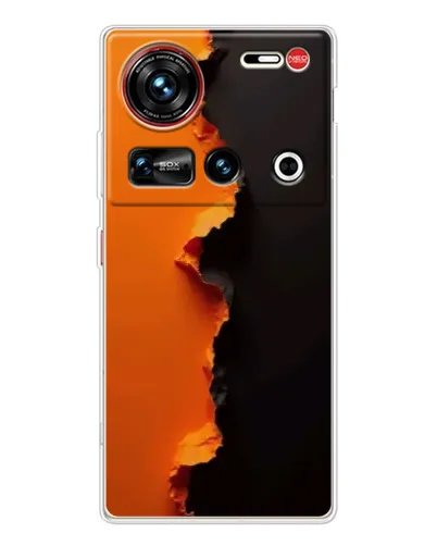 Чехол для ZTE Nubia Z70 Ultra с картинкой «Оранжевый разлом» Чехол для ZTE Nubia Z70 Ultra с картинкой «Оранжевый разлом»