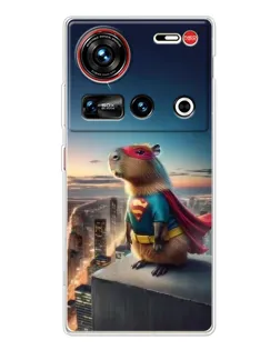 Чехол для ZTE Nubia Z70 Ultra с картинкой «Капи-мен супергерой»