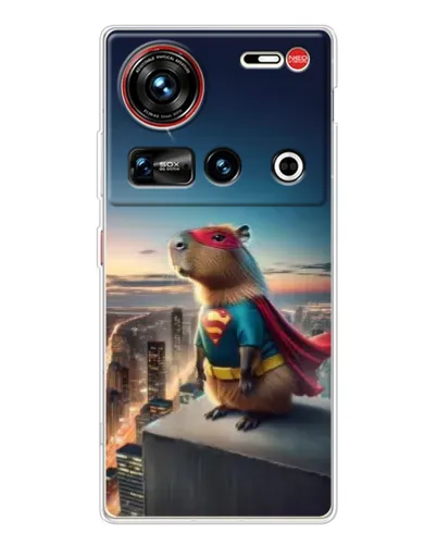Чехол для ZTE Nubia Z70 Ultra с картинкой «Капи-мен супергерой» Чехол для ZTE Nubia Z70 Ultra с картинкой «Капи-мен супергерой»