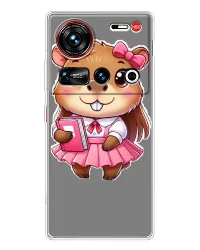 Чехол для ZTE Nubia Z70 Ultra с картинкой «Девочка капибара» Чехол для ZTE Nubia Z70 Ultra с картинкой «Девочка капибара»