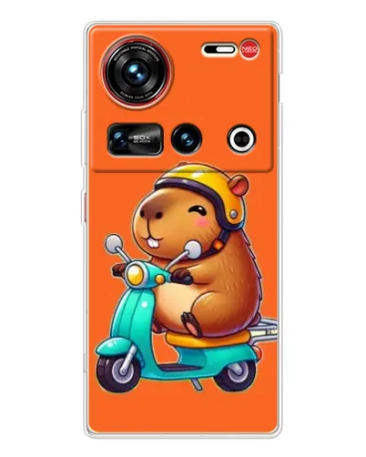 Чехол для ZTE Nubia Z70 Ultra с картинкой «Капибара на скутере» Чехол для ZTE Nubia Z70 Ultra с картинкой «Капибара на скутере»