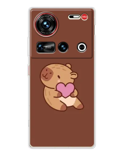 Чехол для ZTE Nubia Z70 Ultra с картинкой «Капибара с сердцем» Чехол для ZTE Nubia Z70 Ultra с картинкой «Капибара с сердцем»