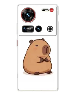Чехол для ZTE Nubia Z70 Ultra с картинкой «Толстенькая капибара»
