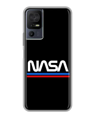Чехол для ZTE nubia Z80 Ultra с картинкой «NASA — классика Red Blue»