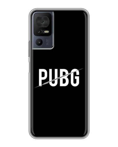 Чехол для ZTE nubia Z80 Ultra с картинкой «PUBG — белый логотип»