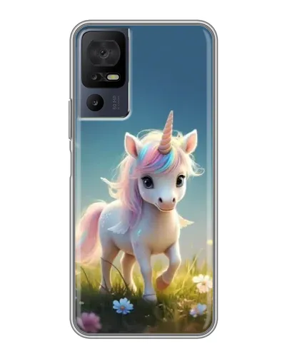Чехол для ZTE nubia Z80 Ultra с картинкой «Единорог на поляне»