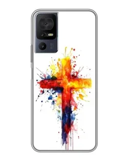 Чехол для ZTE nubia Z80 Ultra с картинкой «Акварельный крест»