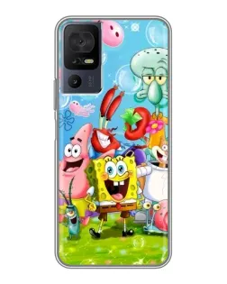 Чехол для ZTE nubia Z80 Ultra с картинкой «Губка Боб и друзья»