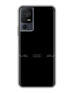 Чехол для ZTE nubia Z80 Ultra с картинкой «Audi — световой подпись»