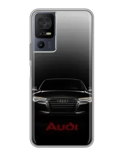 Чехол для ZTE nubia Z80 Ultra с картинкой «Audi — градиентный контур»