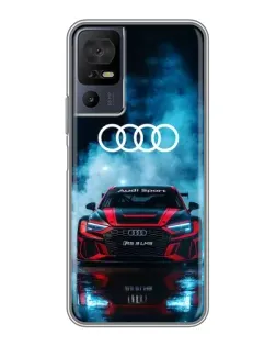 Чехол для ZTE nubia Z80 Ultra с картинкой «Audi Sport — неон»