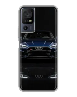 Чехол для ZTE nubia Z80 Ultra с картинкой «Audi — ночное отражение»