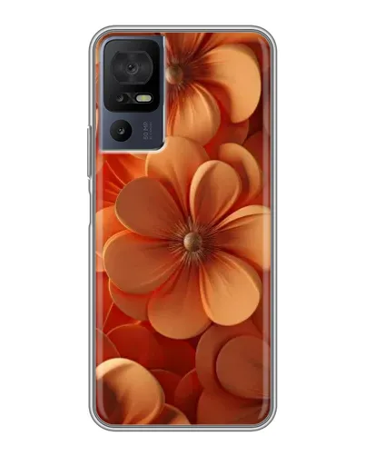 Чехол для ZTE nubia Z80 Ultra с картинкой «Оранжевый макро цветок»