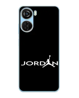 Чохол для ZTE V40 Design з картинкою «Jordan White Logo»