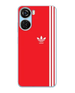 Чохол для ZTE V40 Design з картинкою «Червоний мінімалізм Adidas»